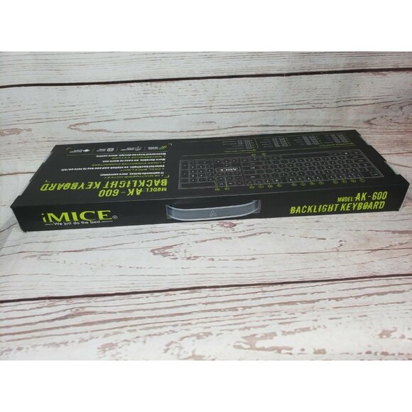 iMice AK600 Colorful Backlight High Buttons Wired Keyboard  Same day Shipping - Picture 11 of 12